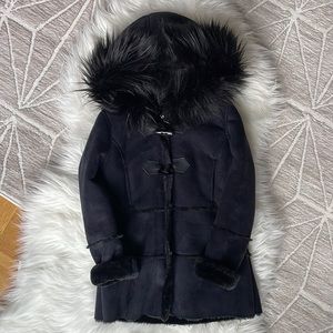Like New, Girls Steve Madden Black Peacoat, size 7/8